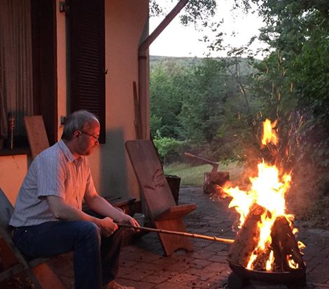 Feuer im Garten