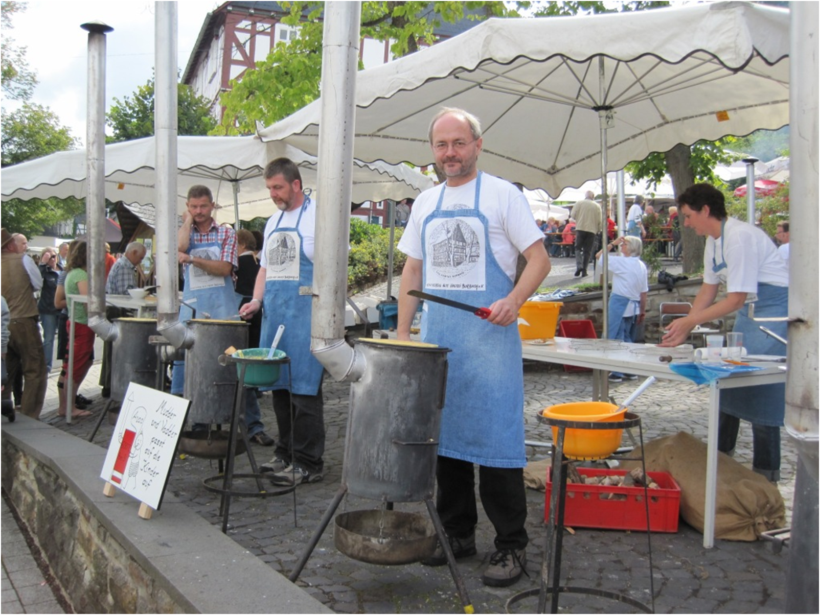Volkmar Klein auf dem Museumsfest in Burbach